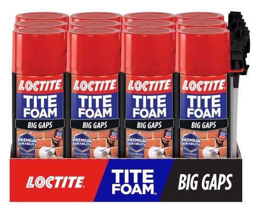 Loctite Tite Foam Big Gaps Spray Foam Sealant 12 fl oz Can 12-Pack Deal