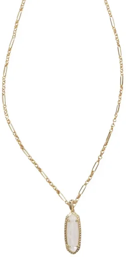 Kendra Scott Eva 14K Gold Over Brass Long Pendant Necklace (Mother of Pearl)