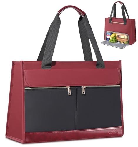 Bnlcd 25L 15.6" Laptop Work Bag w/ Insulated Lunch Compartment