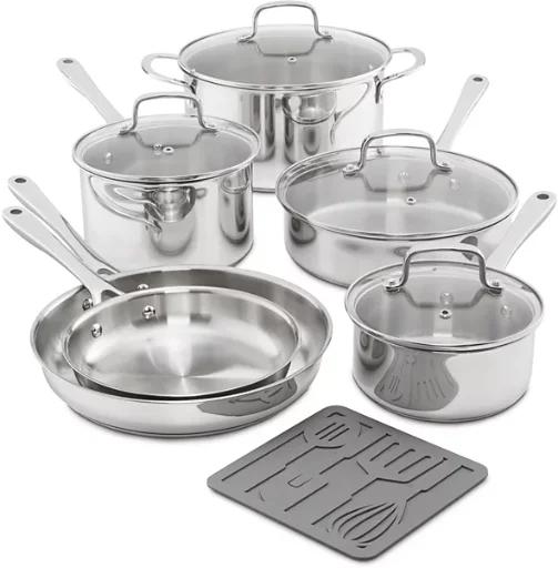 The Cellar 11-Piece Stainless Steel Cookware Set Deal