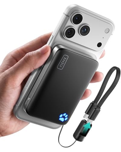 INIU Compact Power Bank for MagSafe, 10000mAh Qi2.2 Certified 25W Wireless & 45W USB C Fast Charging Deal