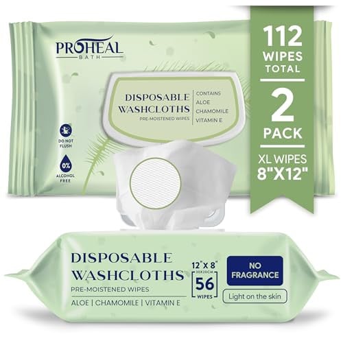 X Large Wet Wipes for Adults 112 Count