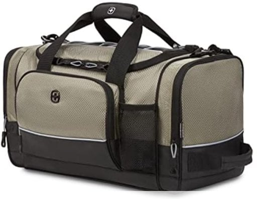 SwissGear Apex Duffle Bag with Bungee-Cord System - Pewter Dobby Deal