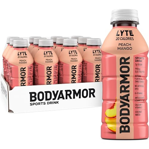 BODYARMOR LYTE Sports Drink (Peach Mango) 12-Pack 16-Oz