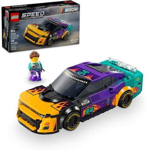 328-Piece LEGO Speed Champions NASCAR Next Gen Chevrolet Camaro ZL1 (76935, 2024)