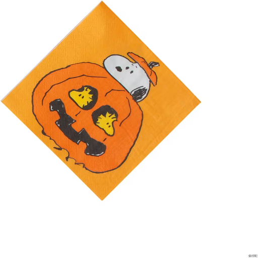 Peanuts Snoopy & Woodstock Halloween Paper Beverage Napkins 16-Count