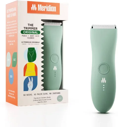 MERIDIAN Original Pubic & Body Hair Trimmer (Sage) Deal