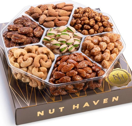 Holiday Christmas Nuts Gift Basket