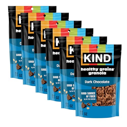 Kind Healthy Grains Granola, Dark Chocolate Clusters, 11oz 6-Count