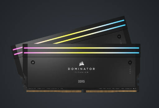48GB (2x24GB) Corsair DOMINATOR TITANIUM RGB DDR5 DRAM 6400MT/s CL36 Intel XMP Memory Kit