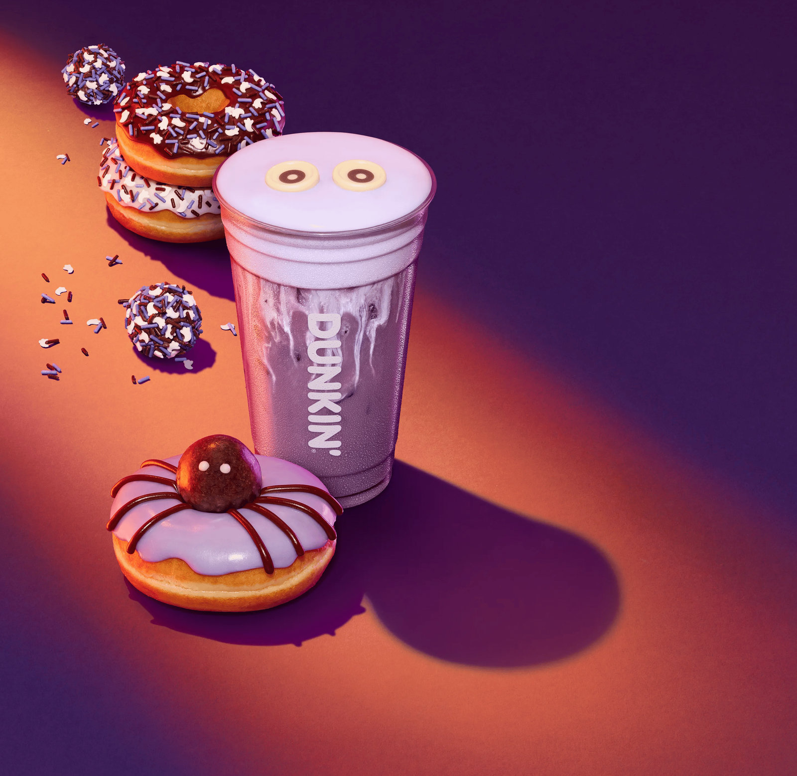 Dunkin' Battie Cup Sleeve with Berry Refresher Purchase
