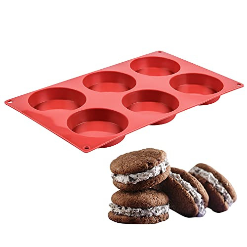 CAKETIME Silicone Baking Pan with Round Molds