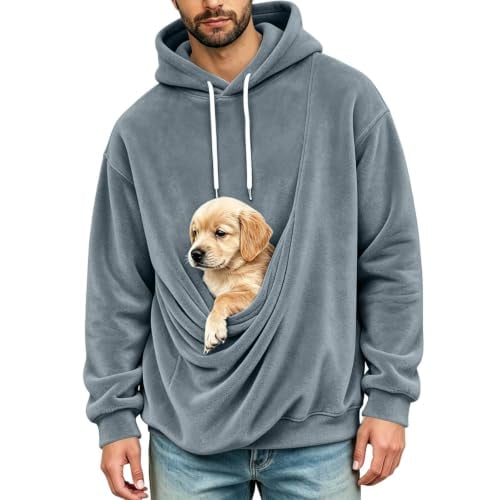Pet Pouch Hoodie Fleece Oversized Sweatshirts Deal