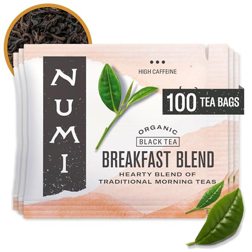 Numi Organic Breakfast Blend Tea 100-Count