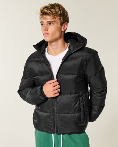 Hollister Hooded Puffer Jacket Deal