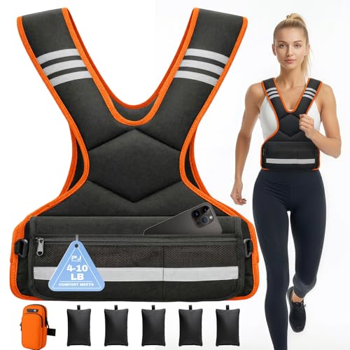 Adjustable Weighted Vest w/ Removable Iron Sand Weights 4-10 lb Deal