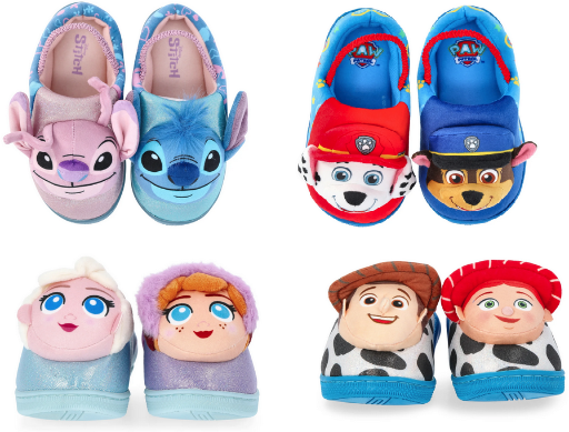 Toddler 3D Character Slippers with Back Strap