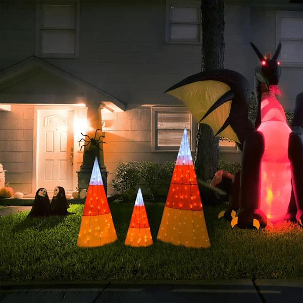 National Tree Company Tinsel Candy Corn Cones