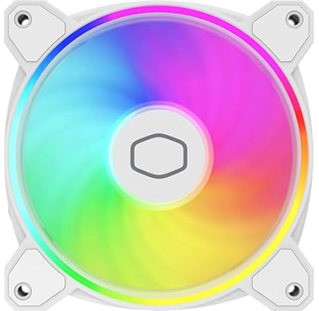 Cooler Master MasterFan MF120 Halo 2 ARGB White Dual Ring Case & Cooling Fan