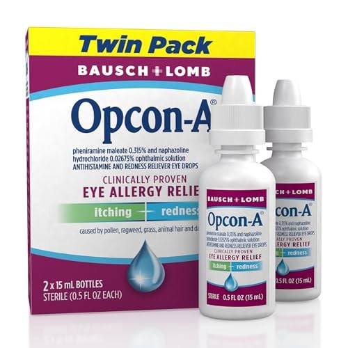 Opcon-A Allergy Eye Drops 0.5 Fl Oz 2 X 2-Pack Deal