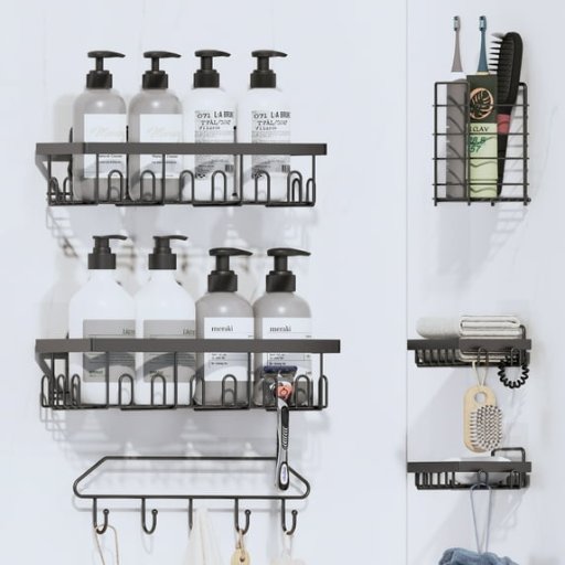 Ophanie Adhesive Shower Caddy 6 Pack