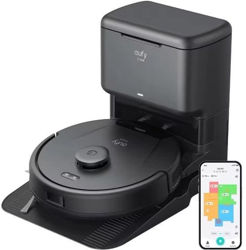 Eufy L60 Robot Vacuum with Self Empty Station Hair Detangling 60 Days Hands Free Deal
