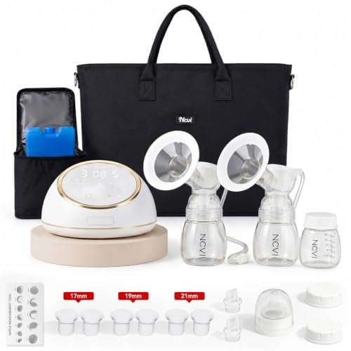 NCVI Electric Breast Pump, 5200mAh Hospital-Grade Suction, 4 Modes 9 Levels