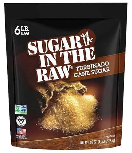 Sugar In The Raw Turbinado Cane Sugar 6 lbs