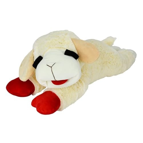 Multipet Lamb Chop Dog Plush Toy, Jumbo, 24"