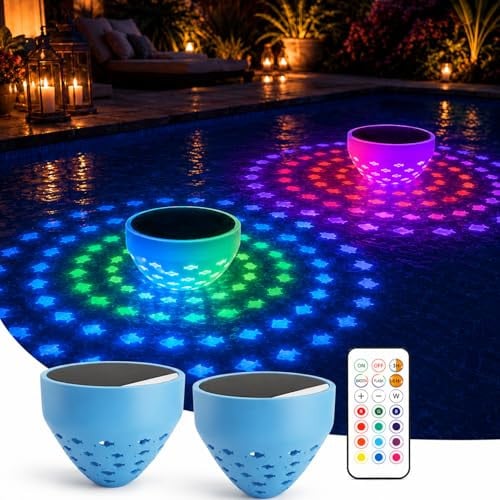 Solar Floating Pool Lights 2-Pack