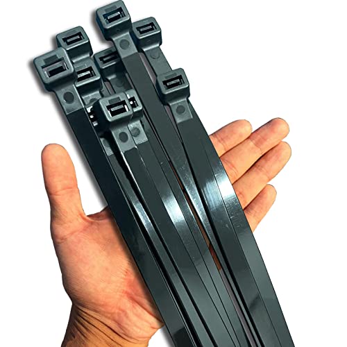 2x 40-Pack 20" Heavy Duty Extra Large Black Zip Ties (250-lbs Tensile Strength) Deal