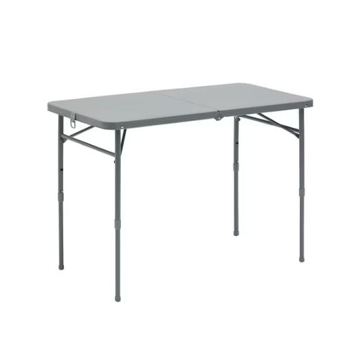 Mainstays 40" x 20" Indoor/Outdoor Adjustable Height Fold-in-Half Plastic Folding Table
