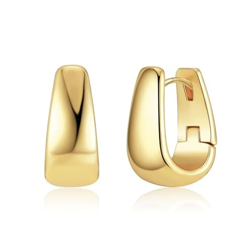 14K Gold Plated Small Hoop Earrings Deal