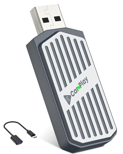 Wireless CarPlay Adapter 2026, 2-in-1 USB & USB-C CarPlay Dongle Deal