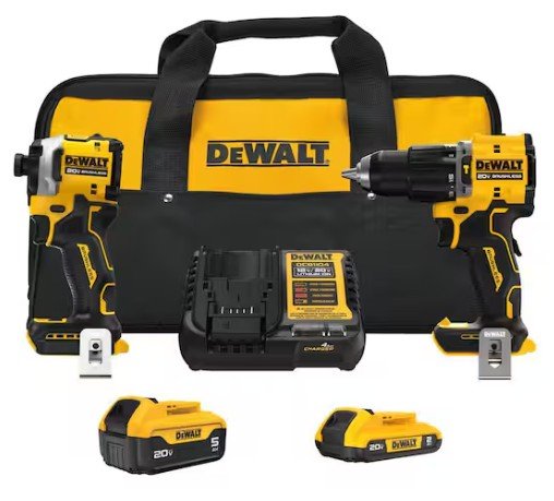 Dewalt Atomic 20V MAX Lithium-Ion Cordless 2-Tool Combo Kit w/ Batteries