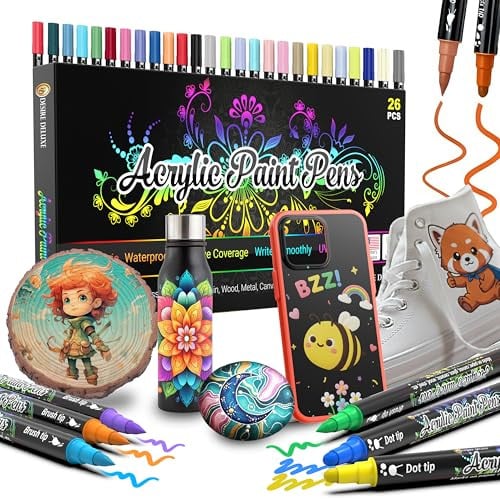 Desire Deluxe Acrylic Paint Pens 26-Count Deal