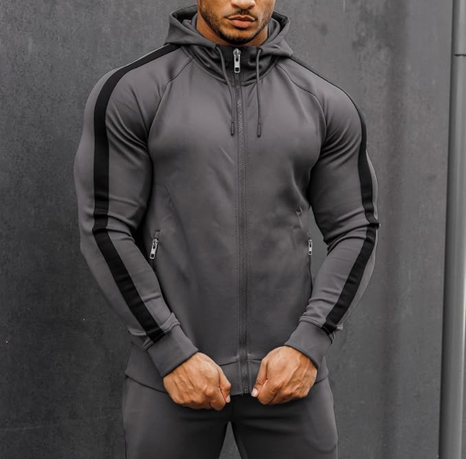 COOFANDY Men's Full Zip Hoodie Casual Tracksuit 2-Piece Deal