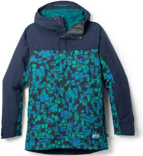 REI Co-op Men's Powderbound Insulated Jacket Mosaic Ridge/Midnight Navy Deal