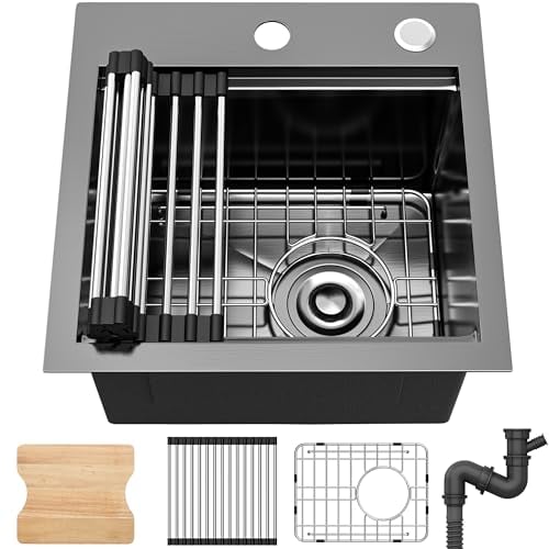 ITAHOME Black Drop In Kitche Sink Workstation Deal