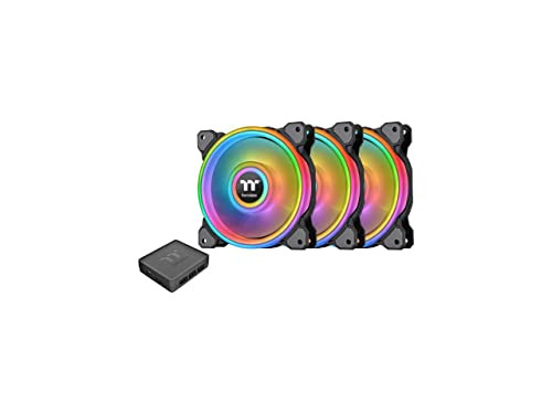 3-Pack 120mm Thermaltake Riing Quad RGB Hydraulic Bearing Computer Fans