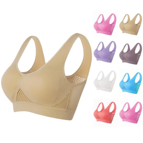 Yoga Mesh Sports Bra Wireless Seamless Support Deal