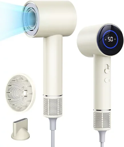 Sugift 9-Piece 7-In-1 Multi-Styling Hair Dryer & Drying System - White
