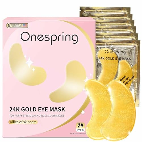 Onespring Under Eye Gel Patches 24-Pairs (24K Gold)
