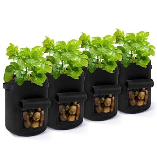 Backyard Expressions 10-Gallon Potato Grow Bags – Set of 4