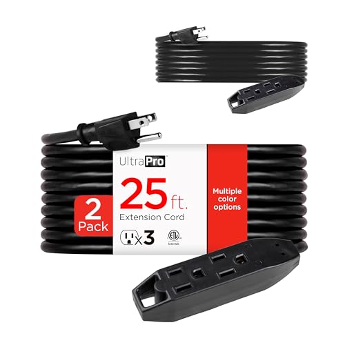 UltraPro 25 Ft 3 Outlet Indoor Extension Cord 2-Pack Deal