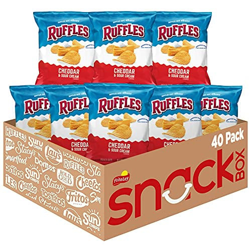 Ruffles Potato Chips, Cheddar Sour Cream, 1oz (40 Count) Deal