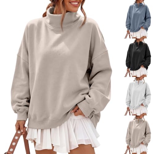 Oversized Mock Neck Sweatshirt Deal