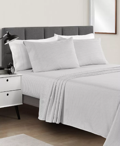 Fairfield Square Collection Microfiber 4-Piece Sheet Set (Queen / King) Deal
