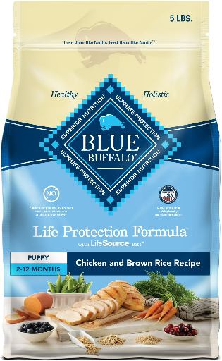 Blue Buffalo Life Protection Puppy Chicken Brown Rice 5 lb Bag