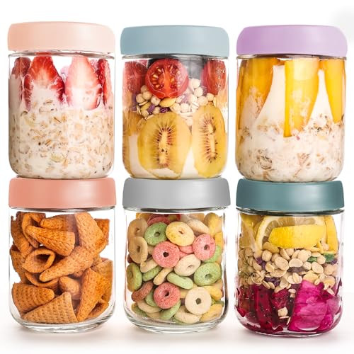Overnight Oats Containers 6-Pack 16-oz
